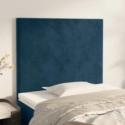  Uzglavlje tamnoplavo 90x5x118/128 cm bar&scaron;unasto Cijene