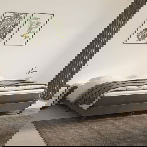 vidaXL Madrac s oprugama tamnosivi 160x210x20 cm baršunasti Cijene