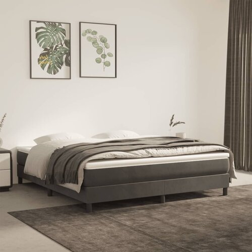 vidaXL Vzmetnica z žepkasto vzmetjo temno siva 160x210x20 cm žamet Cene
