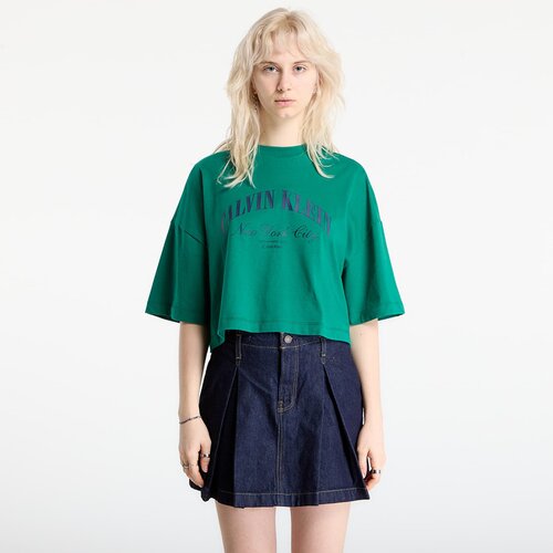 Calvin Klein Majice Jeans Ss Cropped Boxy Heri Tee Green S Cene
