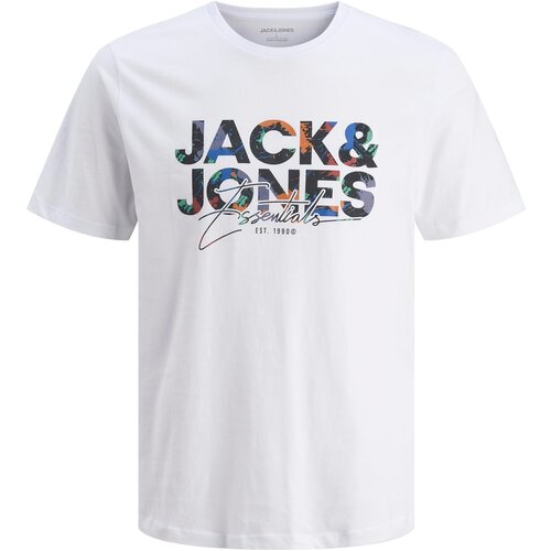 Jack &amp;amp; Jones Majica &amp;#039;JJGeplas&amp;#039; modra / oranžna / črna / bela Slike