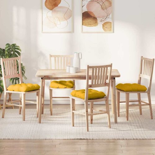  Jastučići za sjedenje 4 pcs Svijetlo žuta 45 x 45 cm Cene