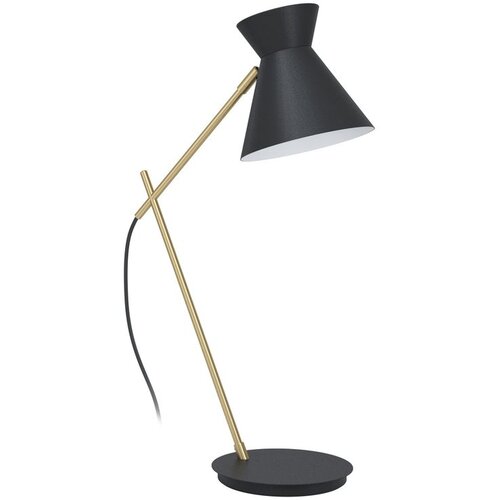 Eglo stona lampa AMEZAGA E27 57,5 cm crna mesingana ruka 98864 Slike