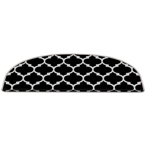 Vitaus Črni/beli komplet preprog za stopnice 16 ks 20x65 cm Madalyon – Cene