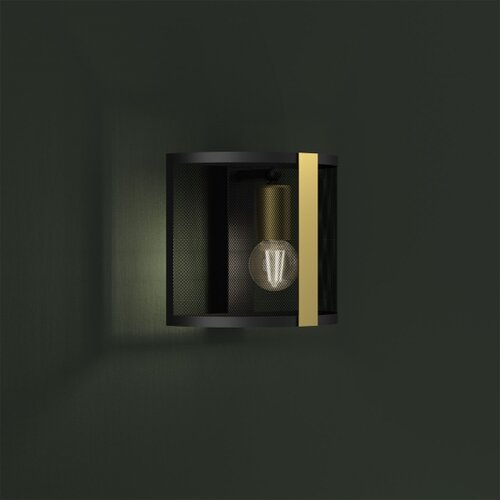  Zidna lampa KAGA 1xE27/60W/230V crna/zlatna Slike