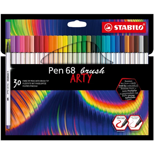 Stabilo čopič Pen Pen 68 čopič ARTY, kartonska škatla 30, (21655458)