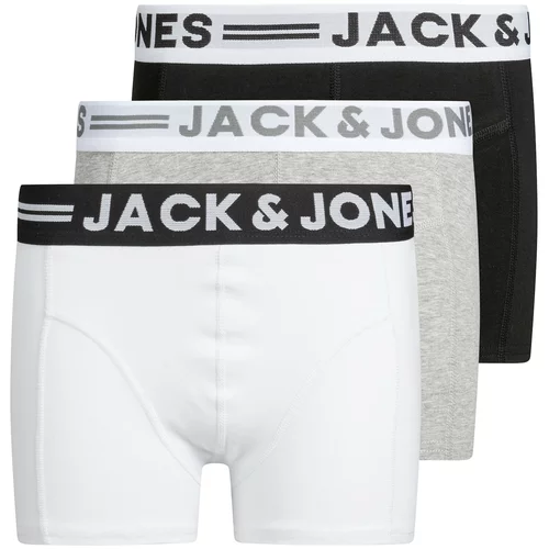 Jack & Jones Spodnjice siva / črna / bela