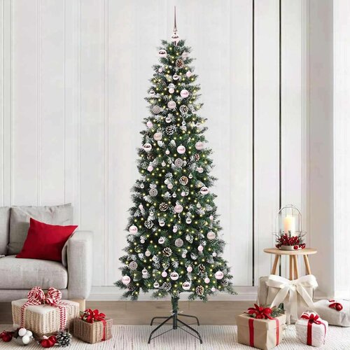 vidaXL Umestno božično drevo med 300 LED Zelena 96 x 96 x 240 cm Cene