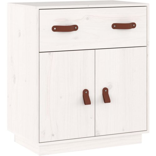 Maison Chic Komoda - Predalnik bela 65,5x40x75 cm trdna borovina, (21716135) Slike
