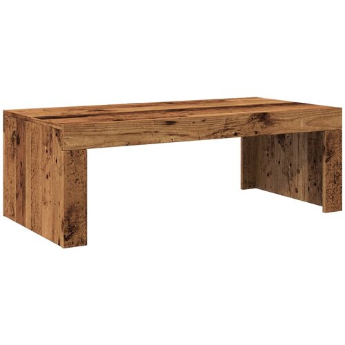 Maison Chic Klubska mizica - kavna mizica - Nizka mizica starinski les 102x50x35 cm inženirski les, (21752682) Slike