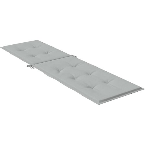  Jastuk za ležaljku svjetlosivi (75+105) x 50 x 4 cm tkanina Slike