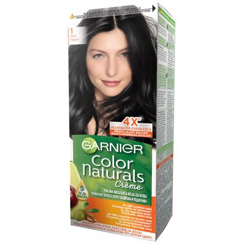 Garnier color naturals creme boja za kosu 1 crna Slike