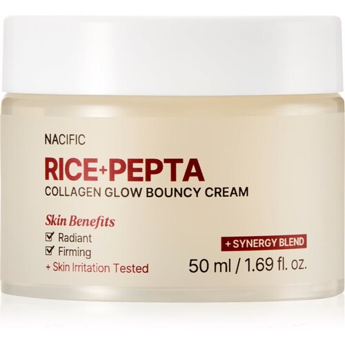 Nacific Rice + Pepta Collagen Glow Bouncy Cream posvetlitvena krema za obraz z vlažilnim učinkom 50 ml Cene