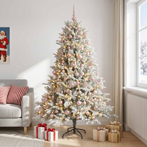  Umjetno božićno drvce s kuglicom 240 cm 300 LED lampica Cijene