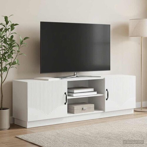 TV ormar Bijela 150 x 31 x 47 cm Konstruirano drvo Slike