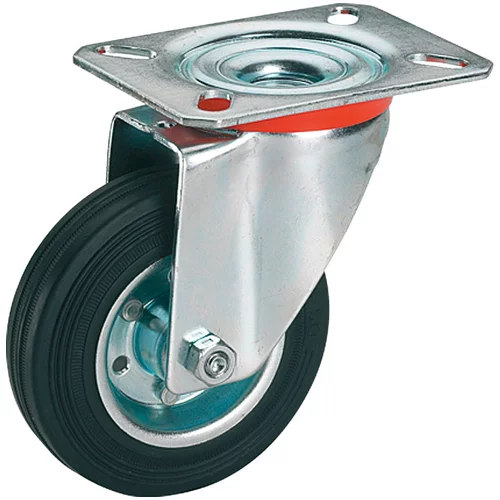 STABILIT Vrtljivo kolo Stabilit (premer kolesca: 80 mm, nosilnost: 50 kg, valjčni ležaj, s ploščo)