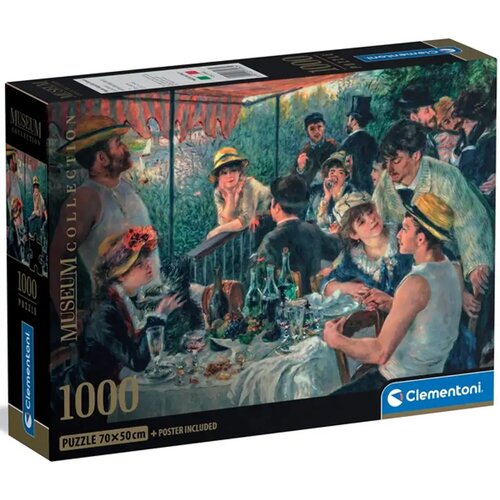 Clementoni Muzejska zbirka: Renoir - Kosilo čolnarske družbe HQC 1000-delna sestavljanka s posterjem - Cene