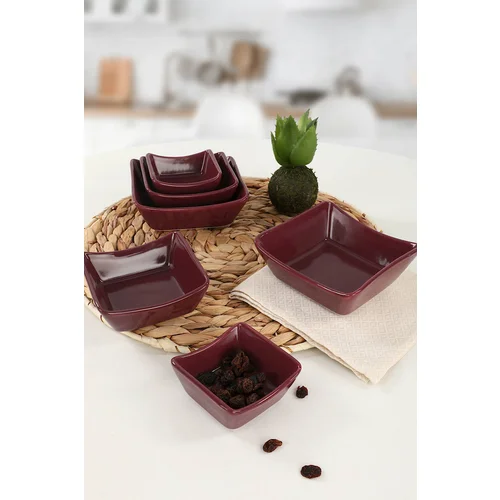 Hermia Plum Sandal Snack / Sauce 8/10/12 Cm 6 Pieces (2 kosa) set krožnikov, (20815670)