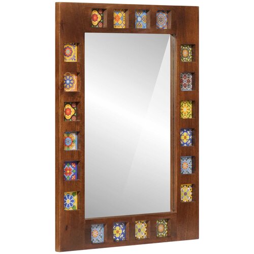  Zrcalo za kupaonicu Orah 50 x 70 x 2,5 cm Čvrsto drvo manga Cijene
