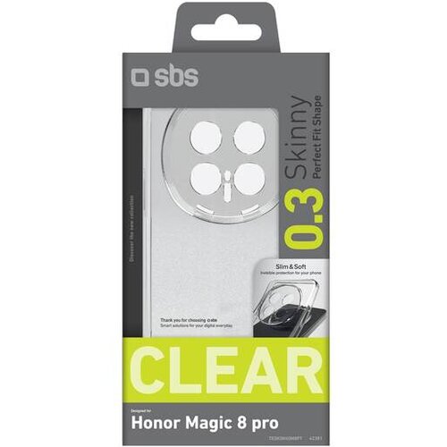 Sbs ovitek za silikonski Honor Magic8 Pro, prozorna Slike