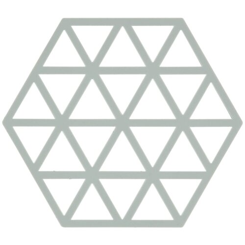 Zone svijetlosivi silikonski podmetač za vruće lonce Triangles Slike