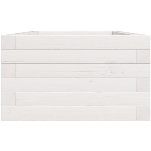  Vrtna sadilica bijela 40 x 40 x 23 cm od masivne borovine Slike