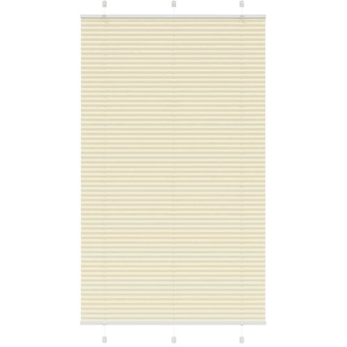 vidaXL Plisirana zavesa kremne barve 110x200 cm, širina blaga 109,4 cm, poliester, (5000298243) Cene