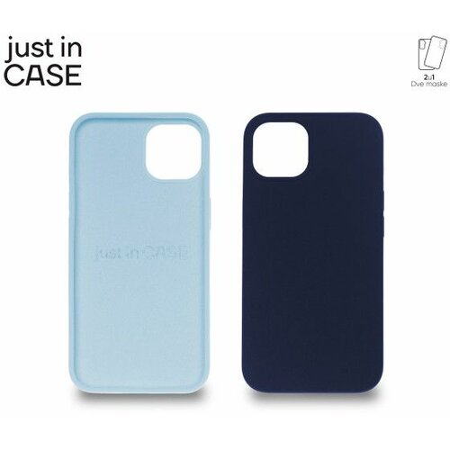 Just In Case 2u1 Extra case MIX PLUS paket Ttamno plavi za iPhone 13 Slike