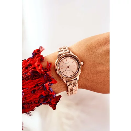 Kesi Watch On Bracelet With Cubic Zirconia ERNEST Rose Gold
