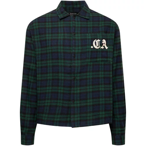Burton Menswear London Košulja mornarsko plava / zelena / crna