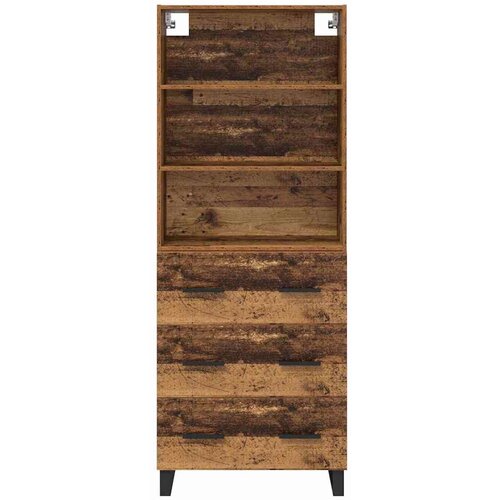VidaXL Highboard s ladicama Staro drvo 69,5 x 34 x 180 cm Slike