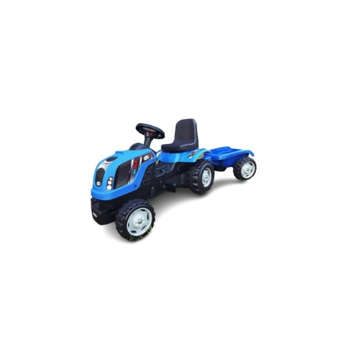 Traktor na pedale MMX sa prikolicom plava Cene