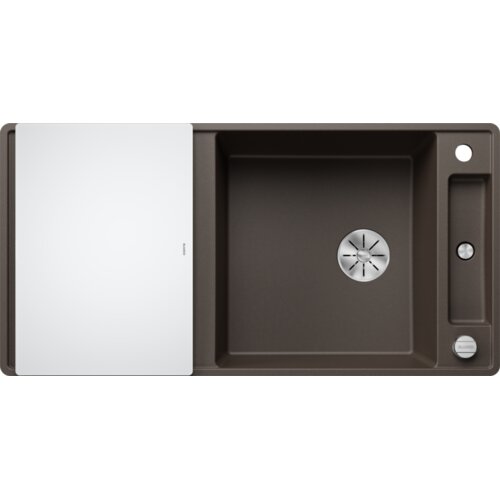 Blanco pomivalno korito AXIA III XL 6 SF InFino SILGRANIT desko steklo, z daljinskim upravljanjem. - KAVA Cene