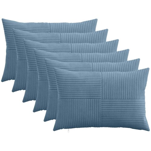  Presvlaka za jastuk 6 pcs ALMELO Plava 50 x 75 cm Kord Cene