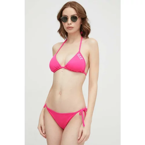Ea7 Emporio Armani Dvodijelni kupaći kostim boja: ružičasta, lagano učvršćene košarice