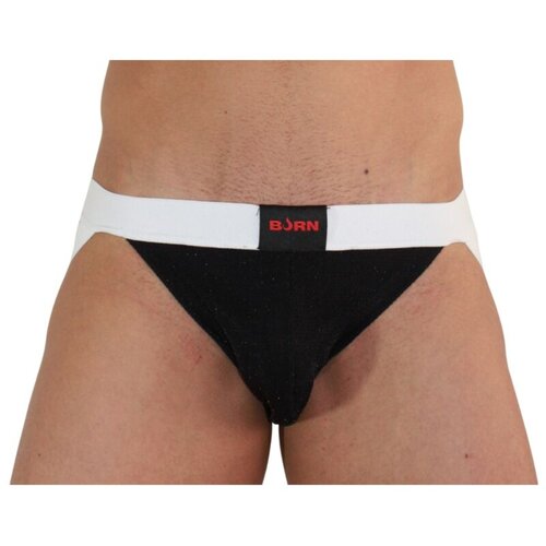 BURN 004 jock shiny black / white Slike
