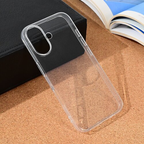  Torbica silikonska ultra thin za iphone 16 6.3 transparent Slike