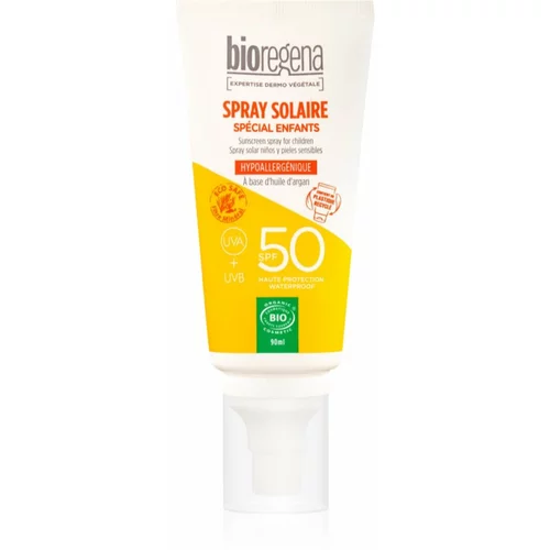 Bioregena Spray Solaire zaščitna nega proti sončnemu sevanju za otroke SPF 50 90 ml