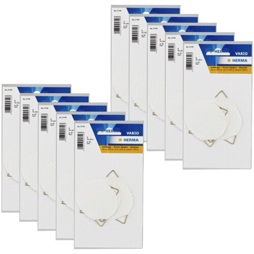 Herma 10x1 Picture Hangers 45 water-soluble gumming 5749 Slike