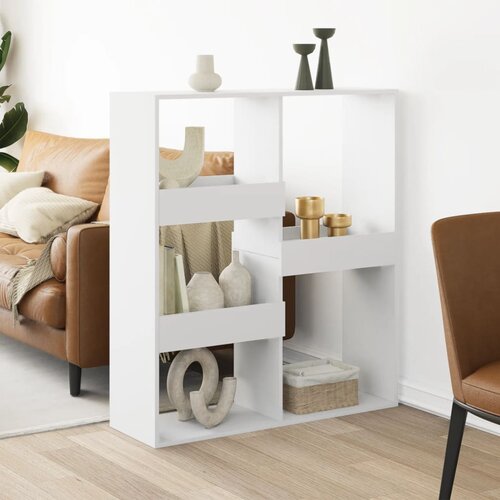 VidaXL Sobna pregrada bijela 100x33x115 cm konstruirano drvo Slike