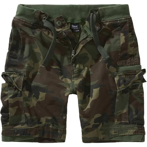 Brandit Cargo hlače 'Packham' tamno smeđa / kaki / tamno zelena / crna