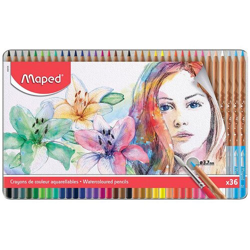 Maped Akvarelne barvice Artists, 36 kosov Slike
