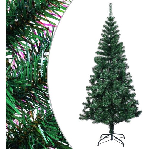  Umjetno božićno drvce s obojenim vrhovima zeleno 180 cm PVC Slike