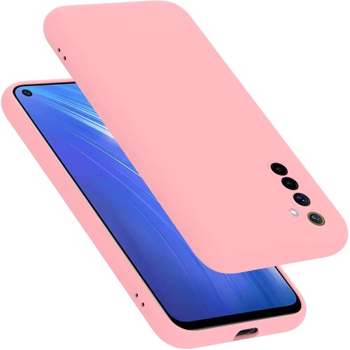 Cadorabo Ohi&scaron;je, združljiv z Realme v tekoči roza barvi - za&scaron;čitni pokrov iz fleksibilnega silikona TPU, (20596258) Cene