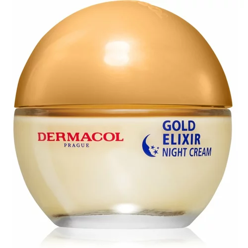 Dermacol Gold Elixir noćna krema za pomlađivanje s kavijarom 50 ml