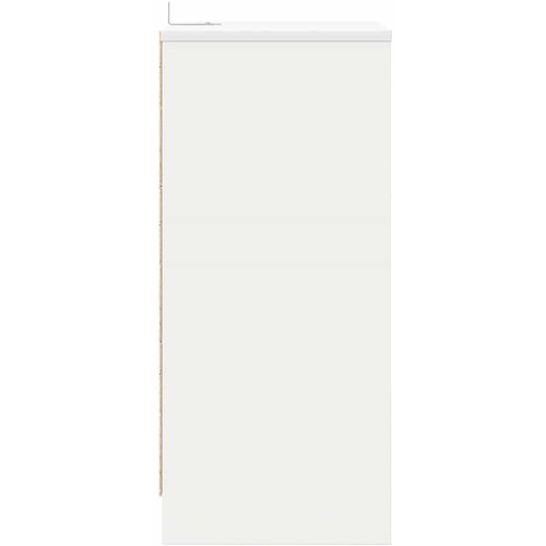  Noćni ormarići 2 pcs Bijelo 40 x 30 x 467 cm Konstruirano drvo Slike