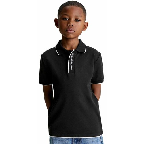 Calvin Klein crna polo majica za dečake CKIB0IB02071-BEH Slike