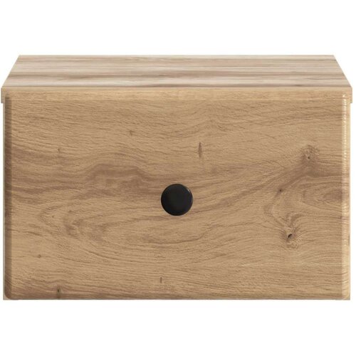  Noćni ormarić za montažu na zid s ladicama 2 pcs Hrast artisan Slike