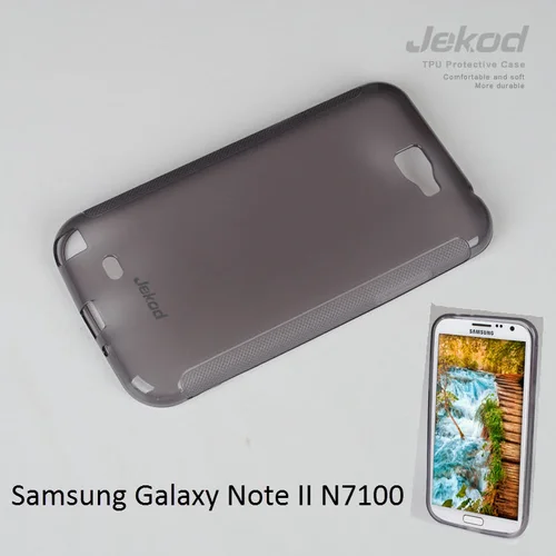  Gumijasti / gel etui Jekod za Samsung Galaxy Note II N7100 - črni