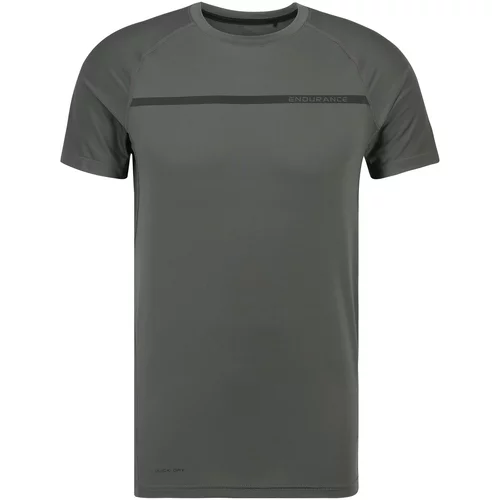 Endurance Tehnička sportska majica 'Serzo' tamo siva / crna
